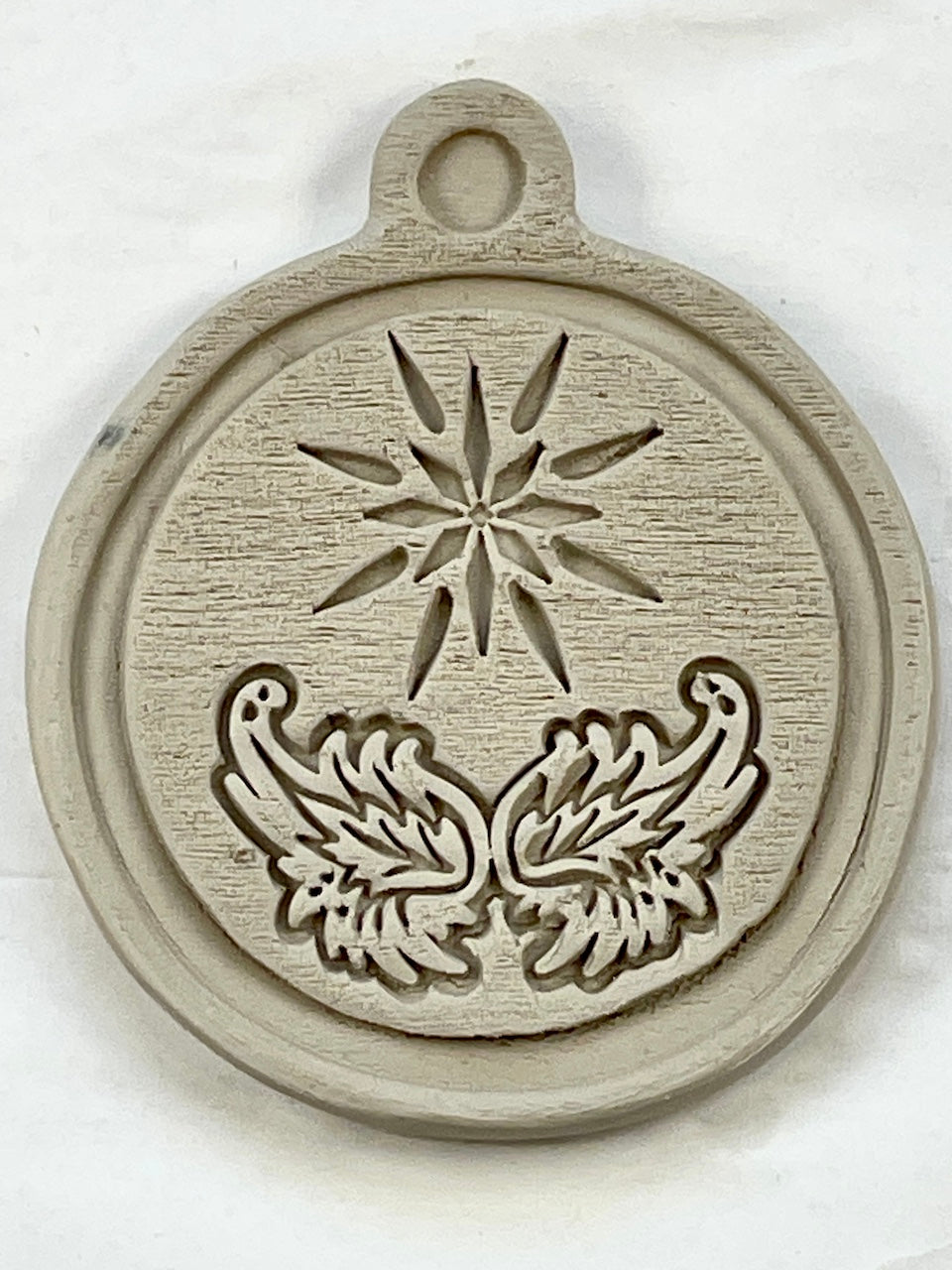 Ornament (Wings & Stars) Small Round- Stamp