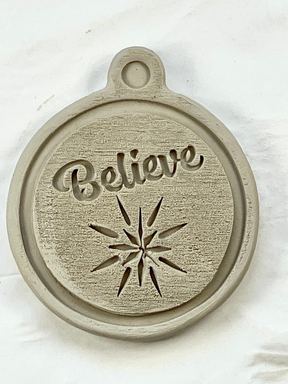 Ornament (Believe) Small Round- Stamp