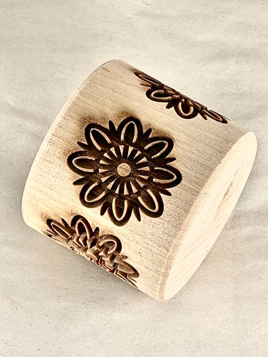 Floral Burst 2" Textured Rolling Pin