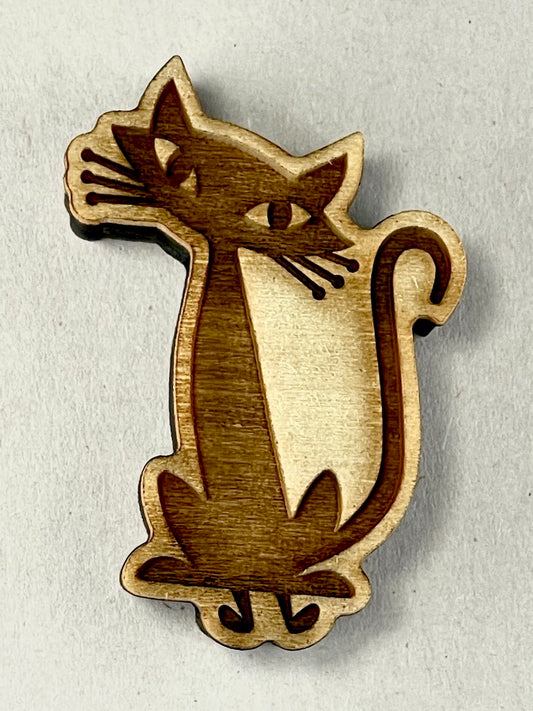 Cats, Mid-Century (Tilted)- Stamp