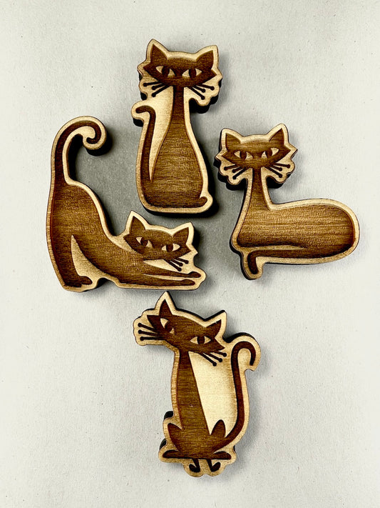 Cats, Mid-Century Cats Collection- Stamp Bundle