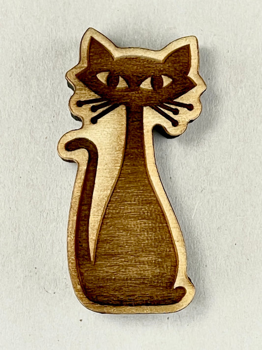 Cats, Mid-Century (Sitting)- Stamp