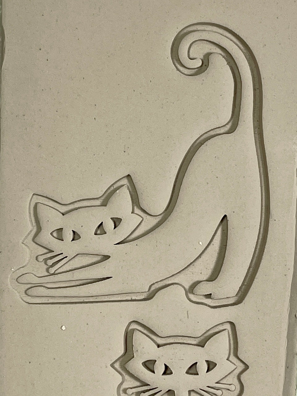 Cats, Mid-Century (Stretching)- Stamp