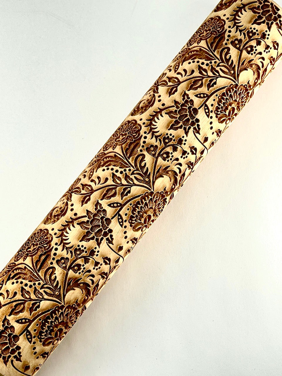 Farmhouse Floral Textured Rolling Pin