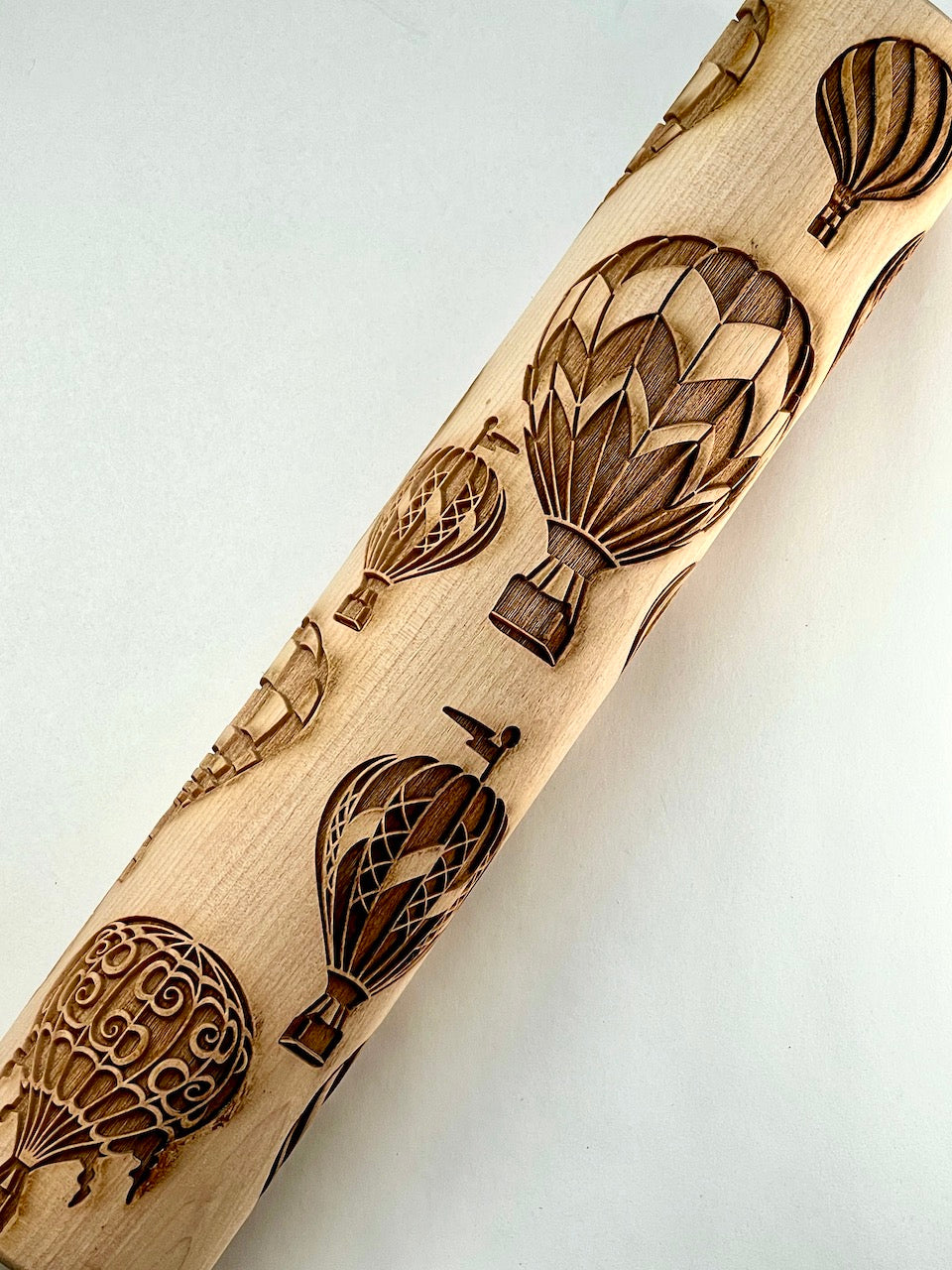 Hot Air Balloons (Horizontal) Textured Rolling Pin – Vermont Pottery Works