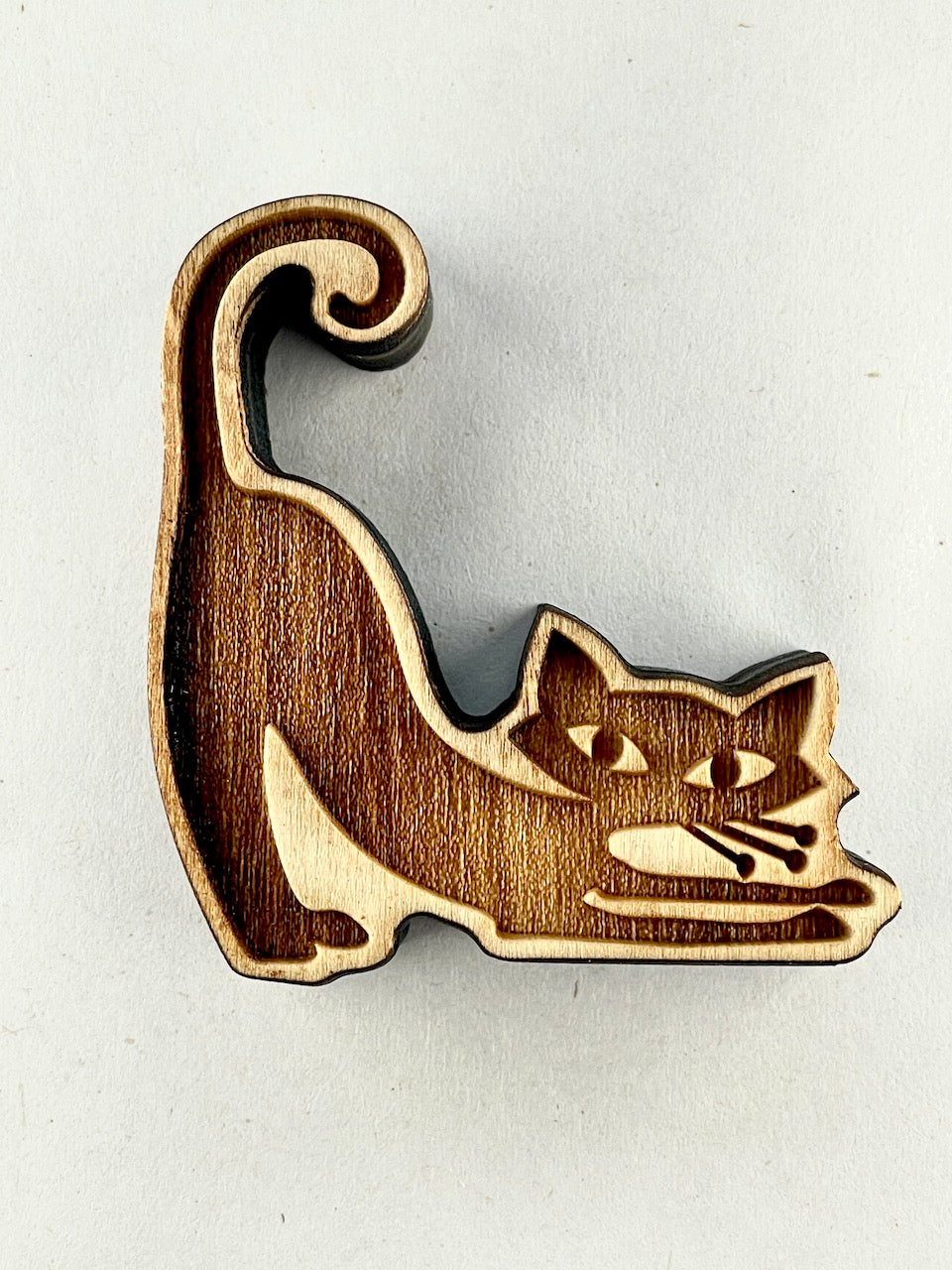 Cats, Mid-Century (Stretching)- Stamp