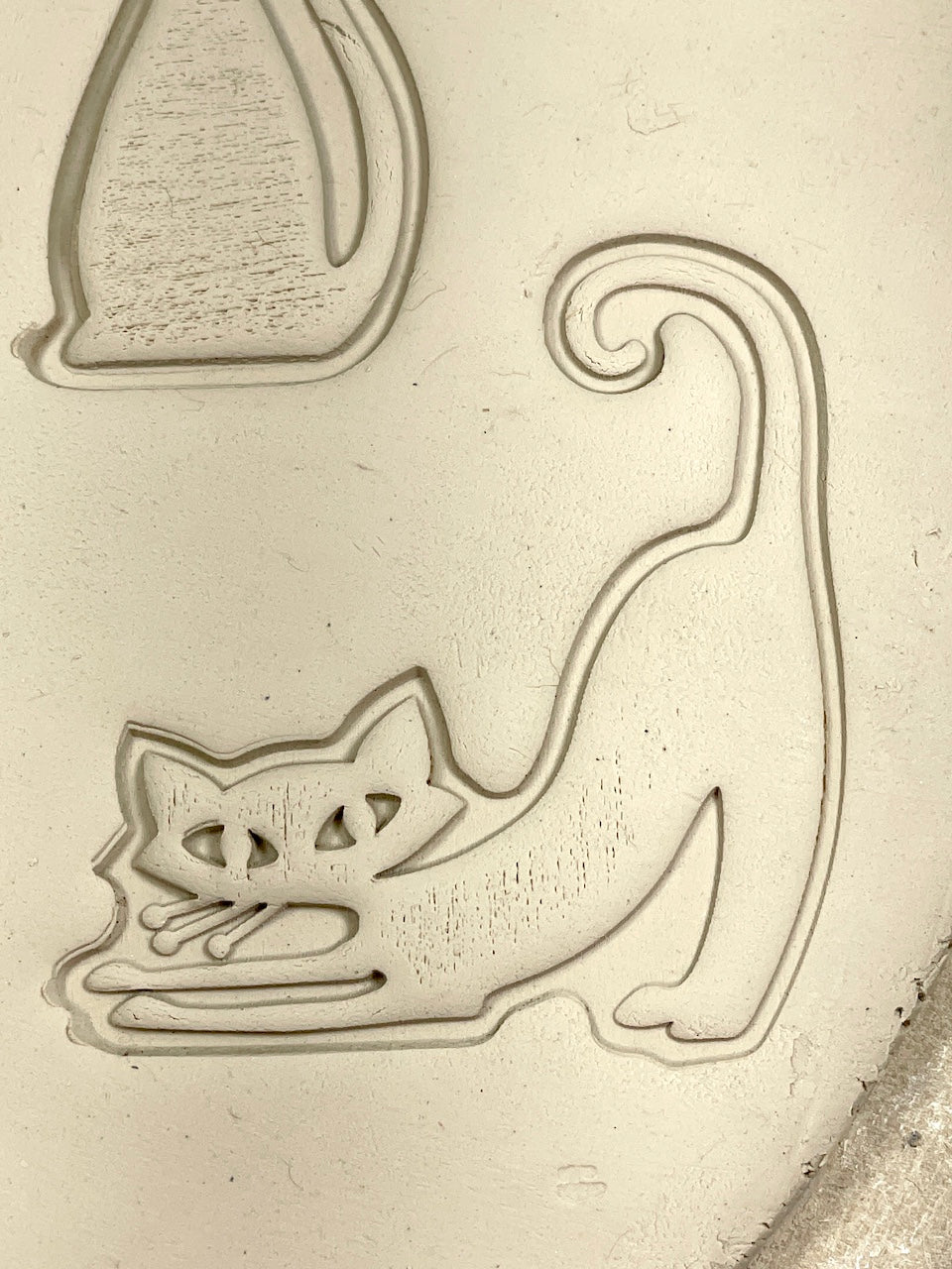 Cats, Mid-Century (Stretching)- Stamp