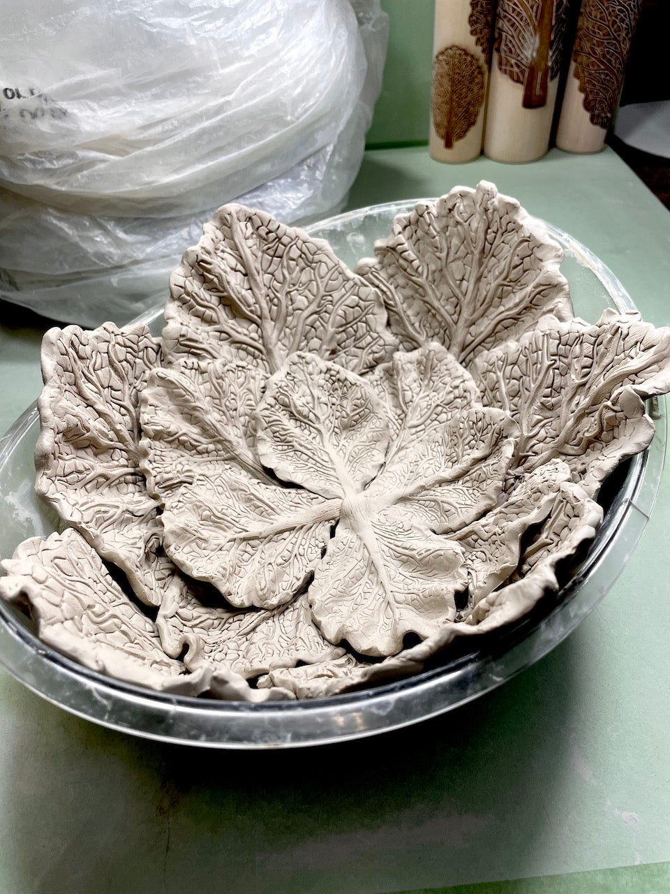 Cabbage Leaf 12" Textured Rolling Pin