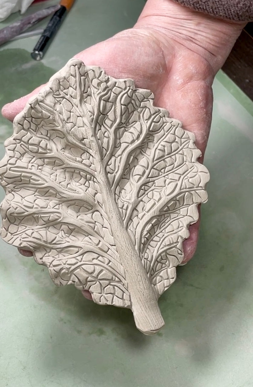 Cabbage Leaf 12" Textured Rolling Pin