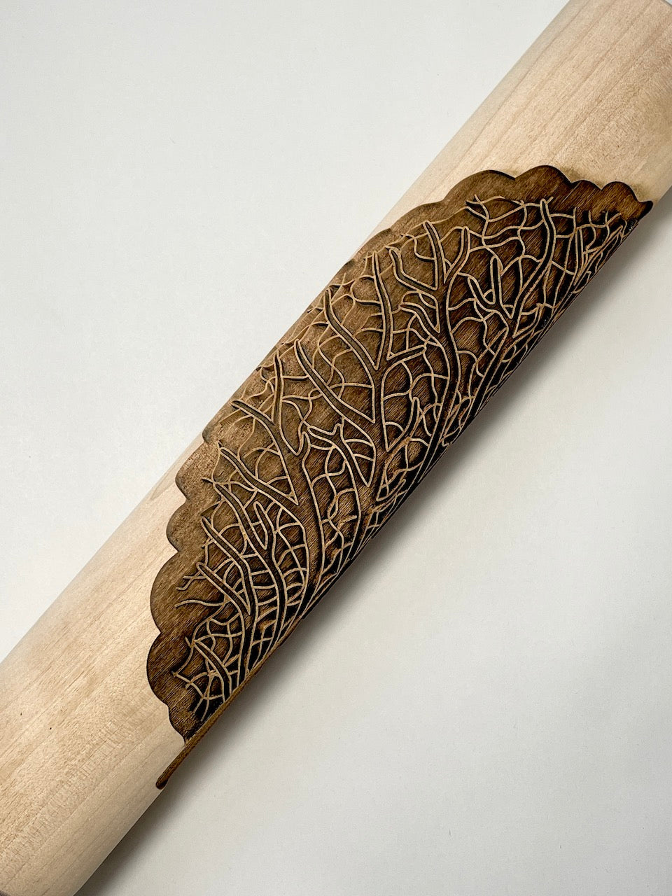 Cabbage Leaf 12" Textured Rolling Pin