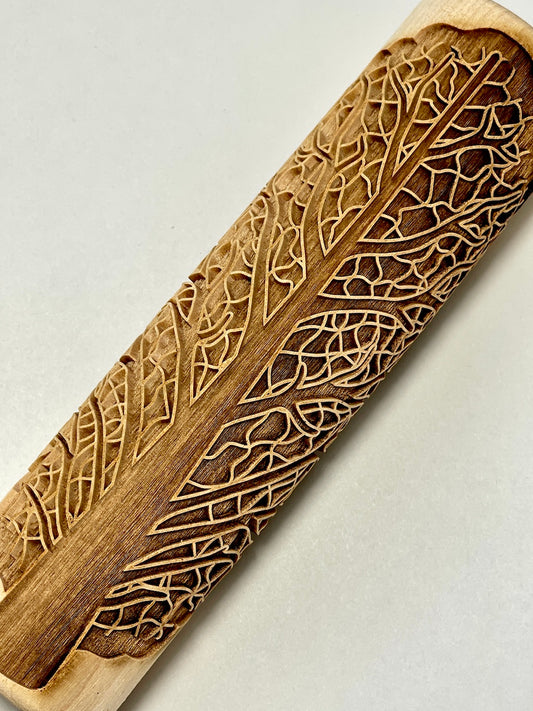 7" Cabbage Leaf (Medium) Textured Rolling Pin