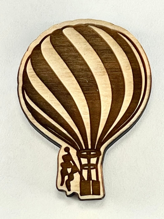 Hot Air Balloon (Candy Stripes) Large- Stamp