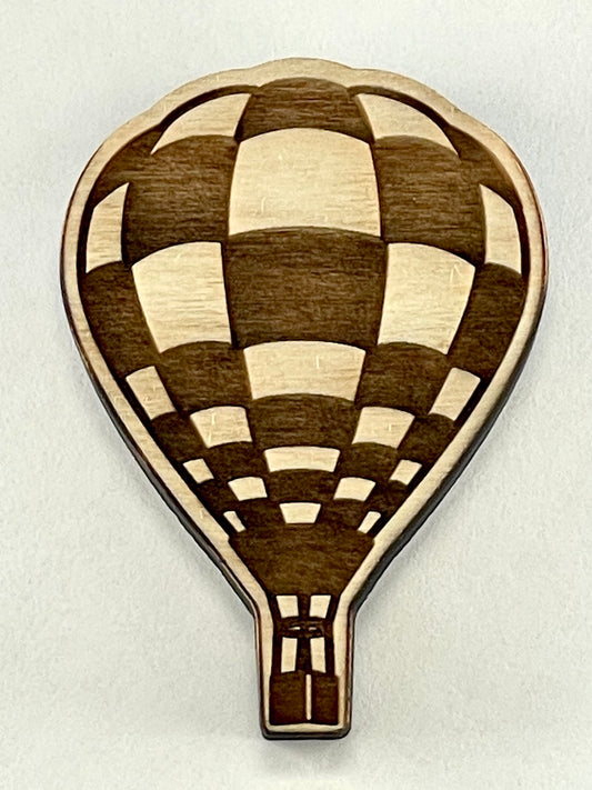 Hot Air Balloon (Checkerboard)- Large Stamp