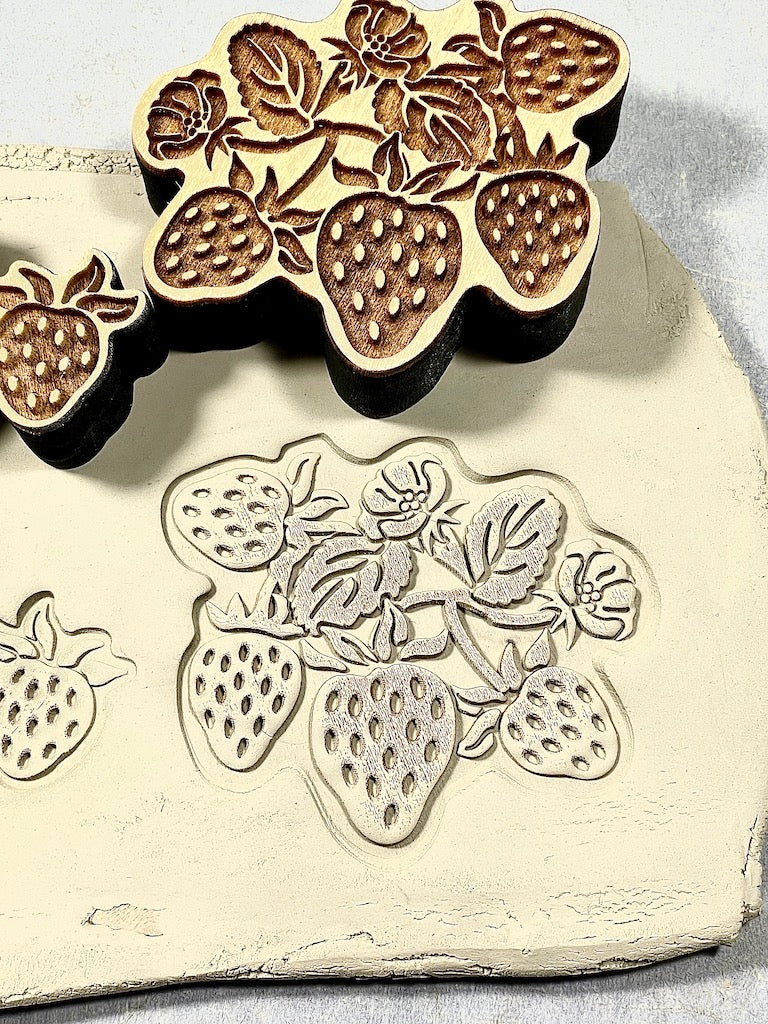 Strawberries (Strawberry Cluster)- Stamp