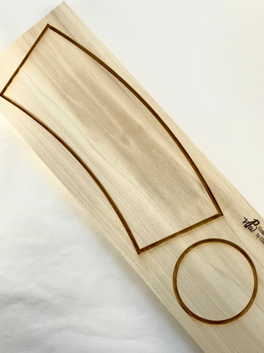 Blank Curved Textured Mug Plank