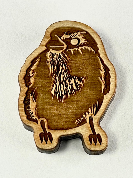 Birds on a Fence (Bird Looking Left)- Stamp