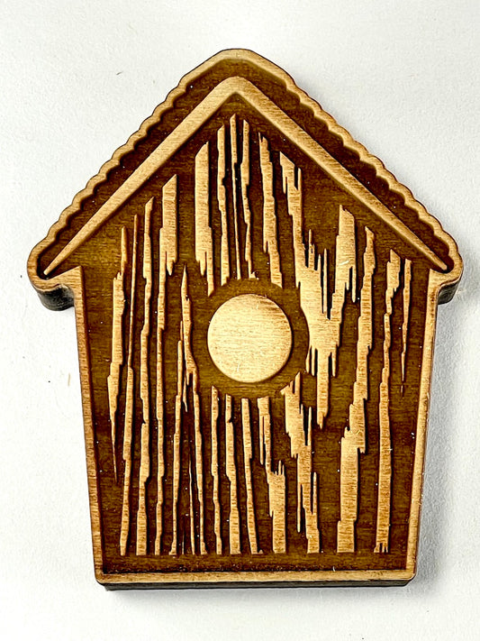 Birds on a Fence (Bird House)- Stamp