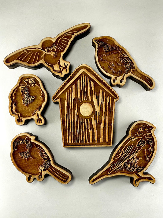 Birds on a Fence Collection- Stamp Bundle