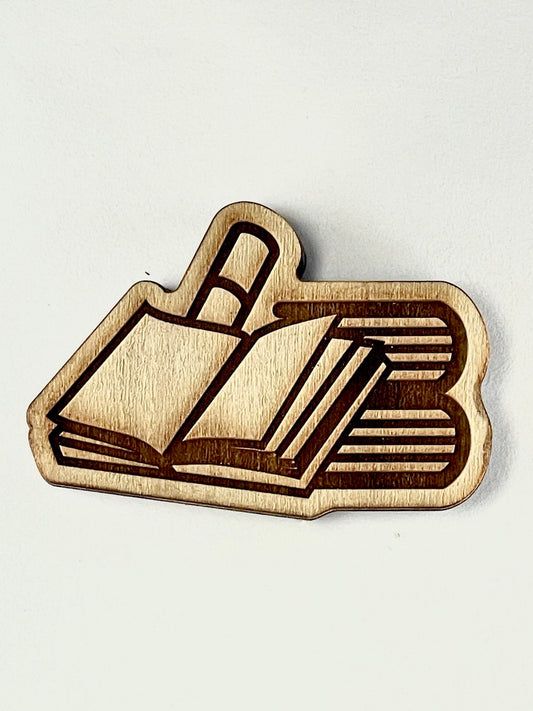 Books & Bookshelves (Open & Stacked)- Stamp