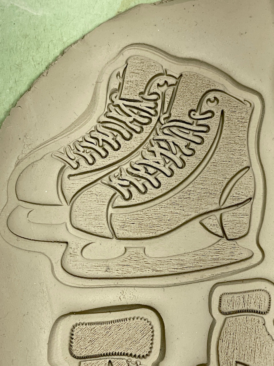 Ice Skates & Ice Skating (Double Skates)- Stamp