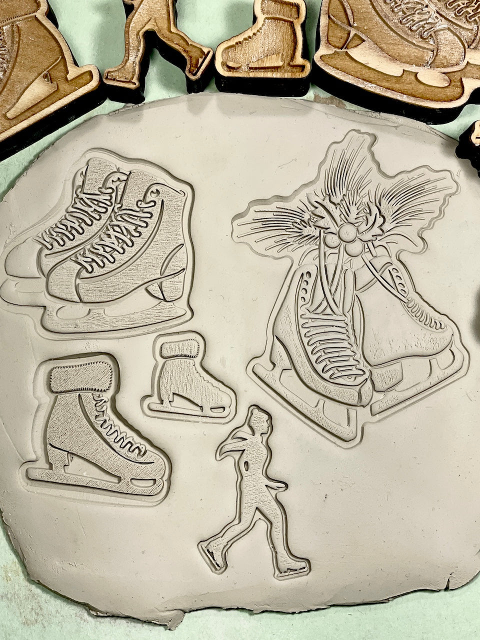 Ice Skate & Ice Skating Collection- Stamp Bundle