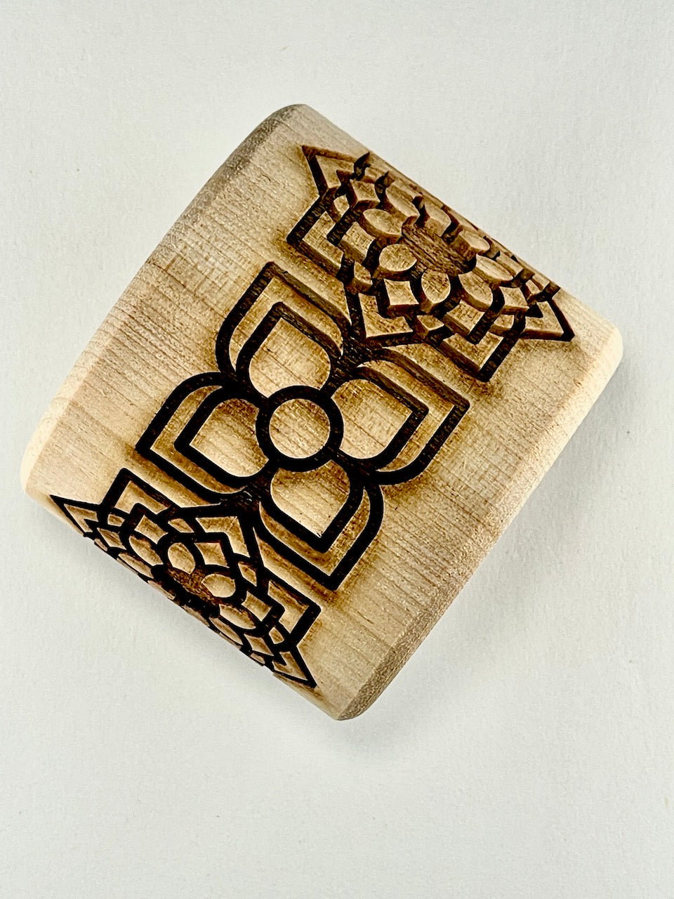 2" Moroccan Lattice Textured Rolling Pin