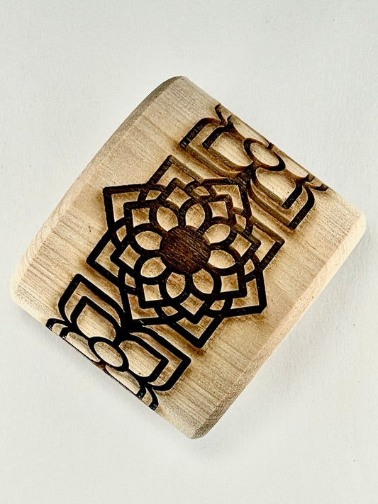 2" Moroccan Lattice Textured Rolling Pin
