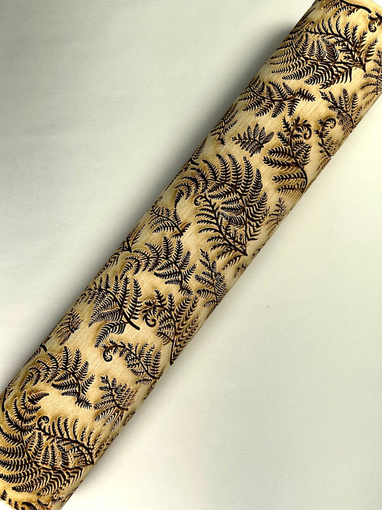 Fiddlehead Ferns Textured Rolling Pin