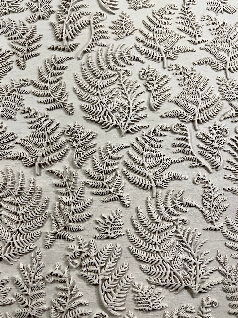7" Fiddlehead Ferns Textured Rolling Pin