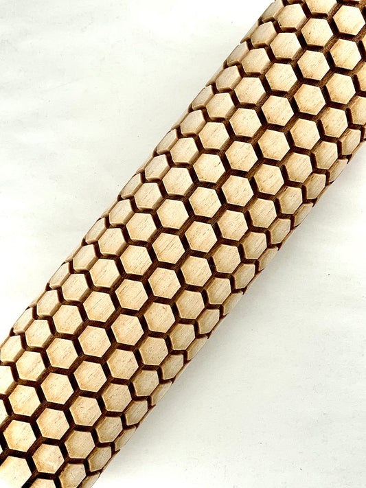 7" Honeycomb Textured Rolling Pin