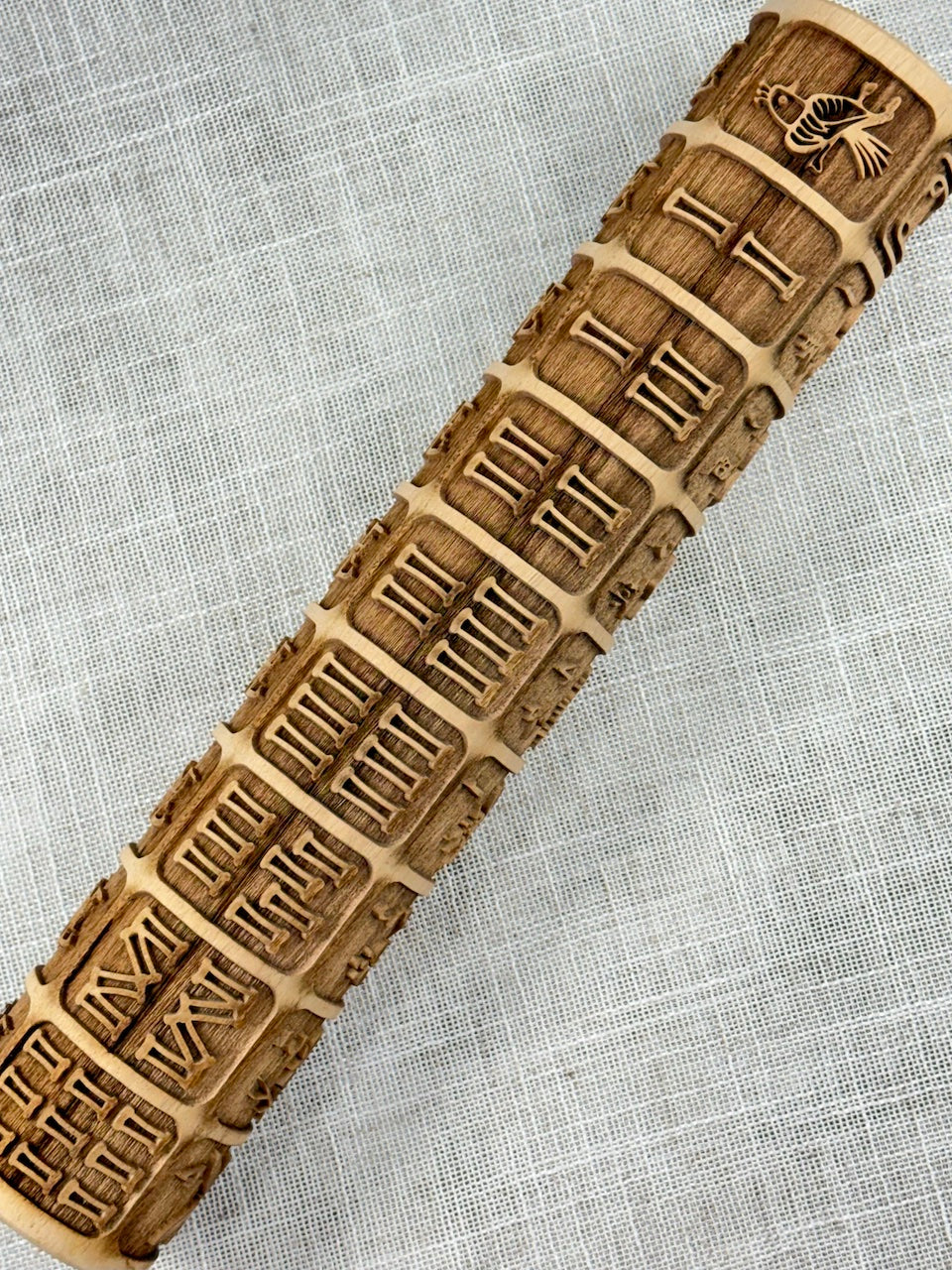 Mahjong Tiles Textured Rolling Pin