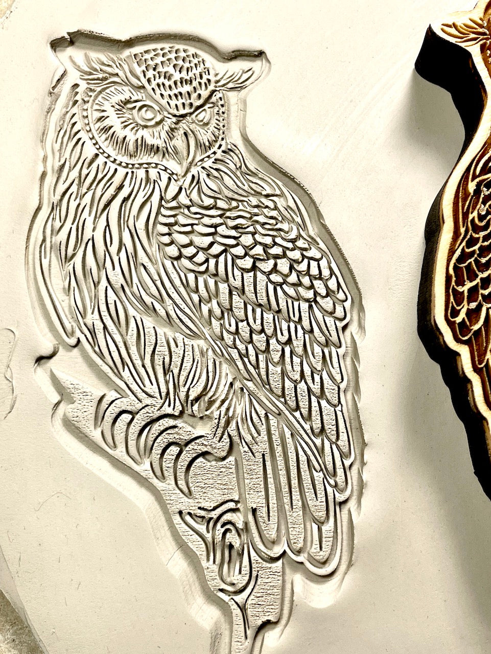 Owls (Left Facing) - Stamp