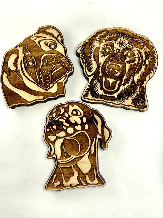 Dog Trio Version 1- (Stella, Goldie & Rex)- Stamp Bundle