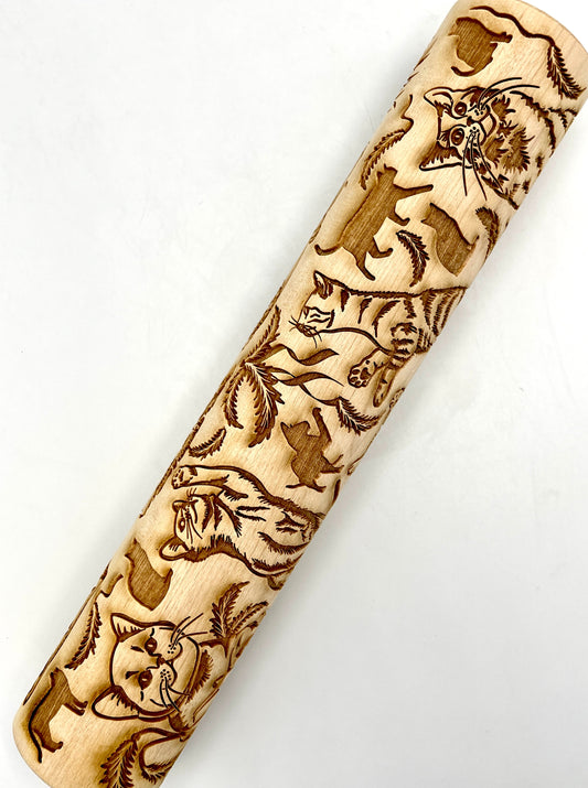 Cats Textured Rolling Pin