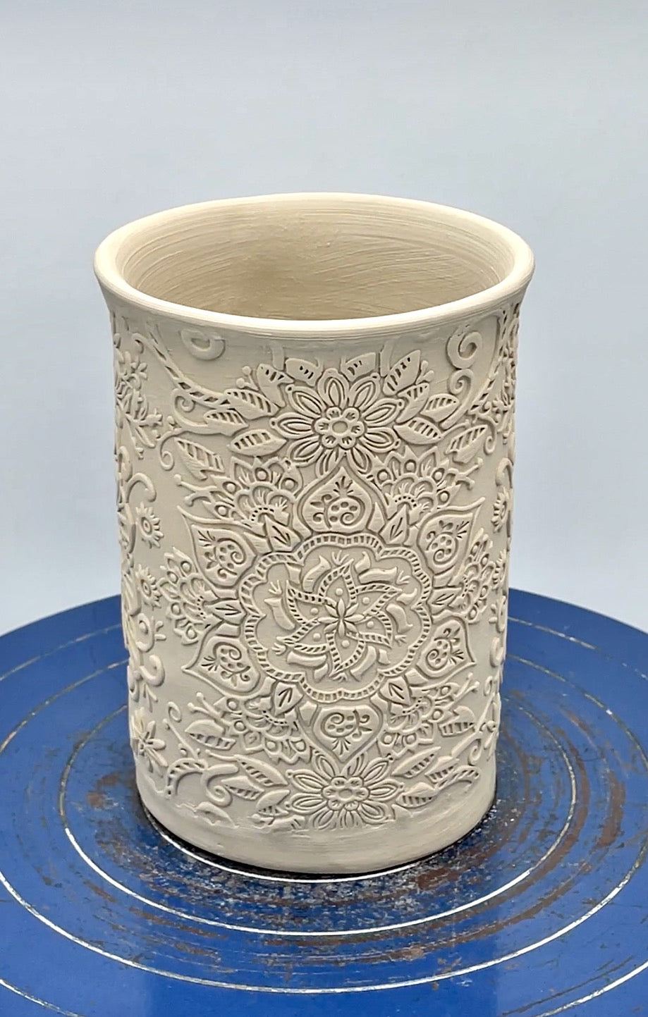 Mandala Garden mug - unglazed