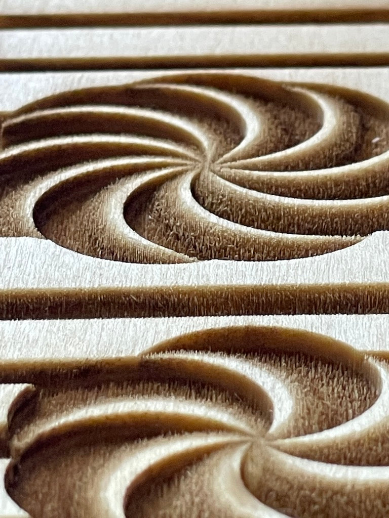3D Spiral Pops Textured Mug Plank