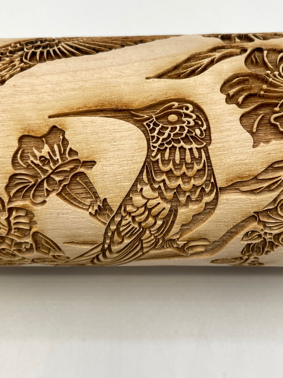 Hummingbird Textured Rolling Pin
