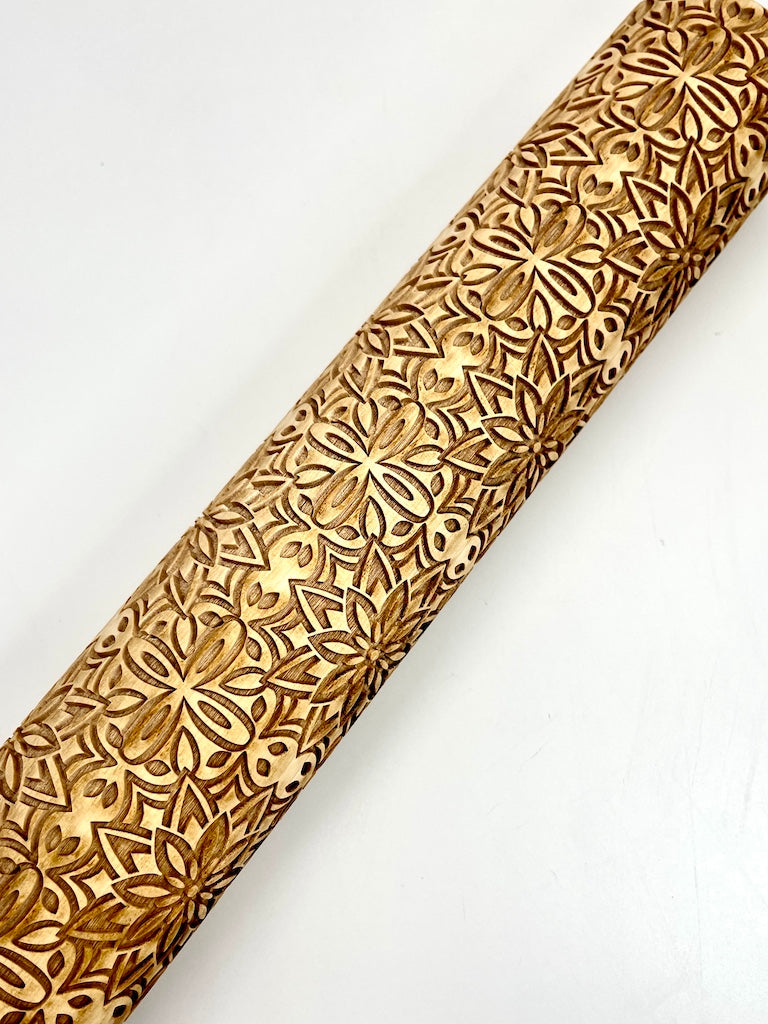 Flower Power Textured Rolling Pin