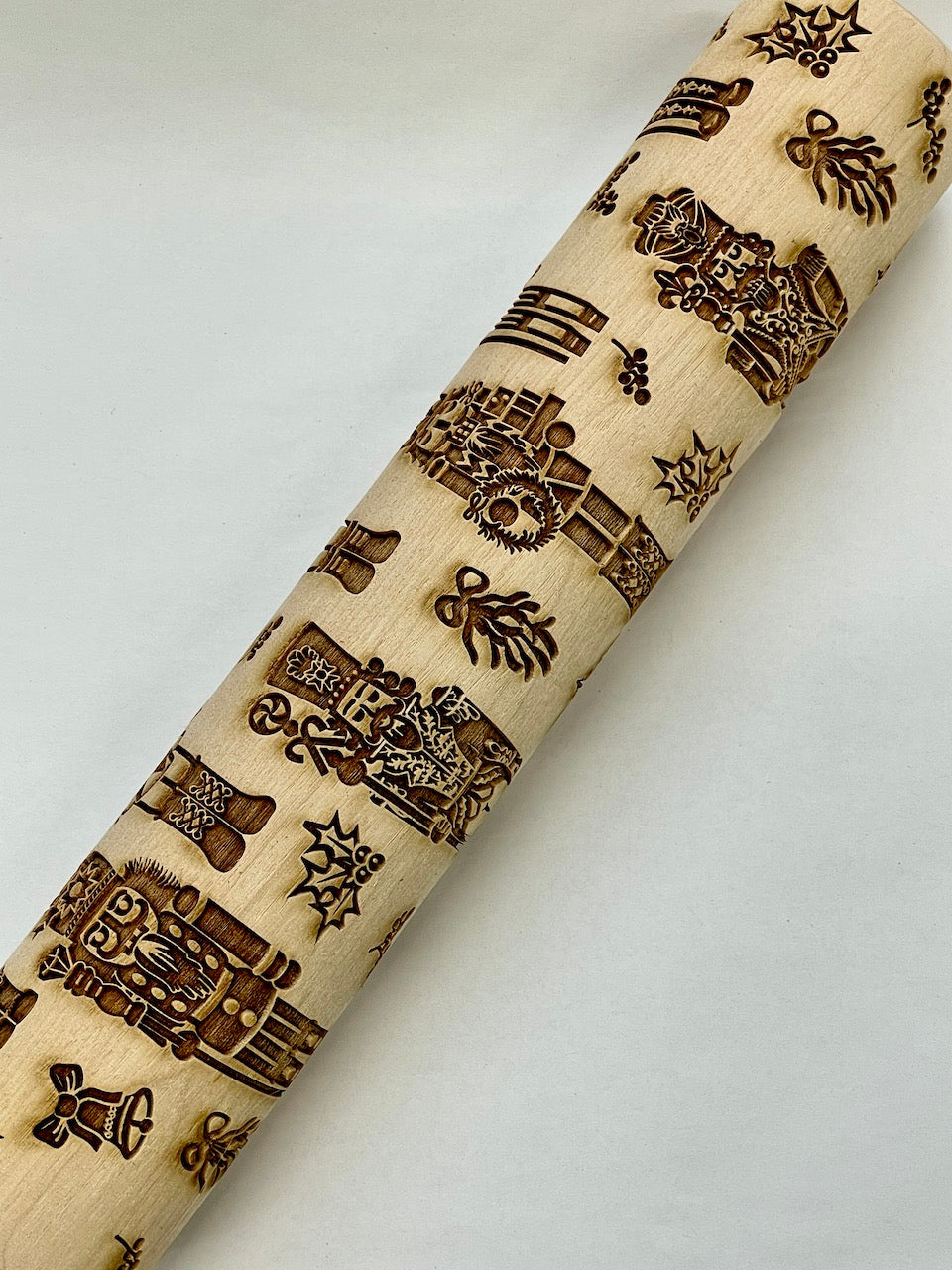 Nutcracker Textured Rolling Pin