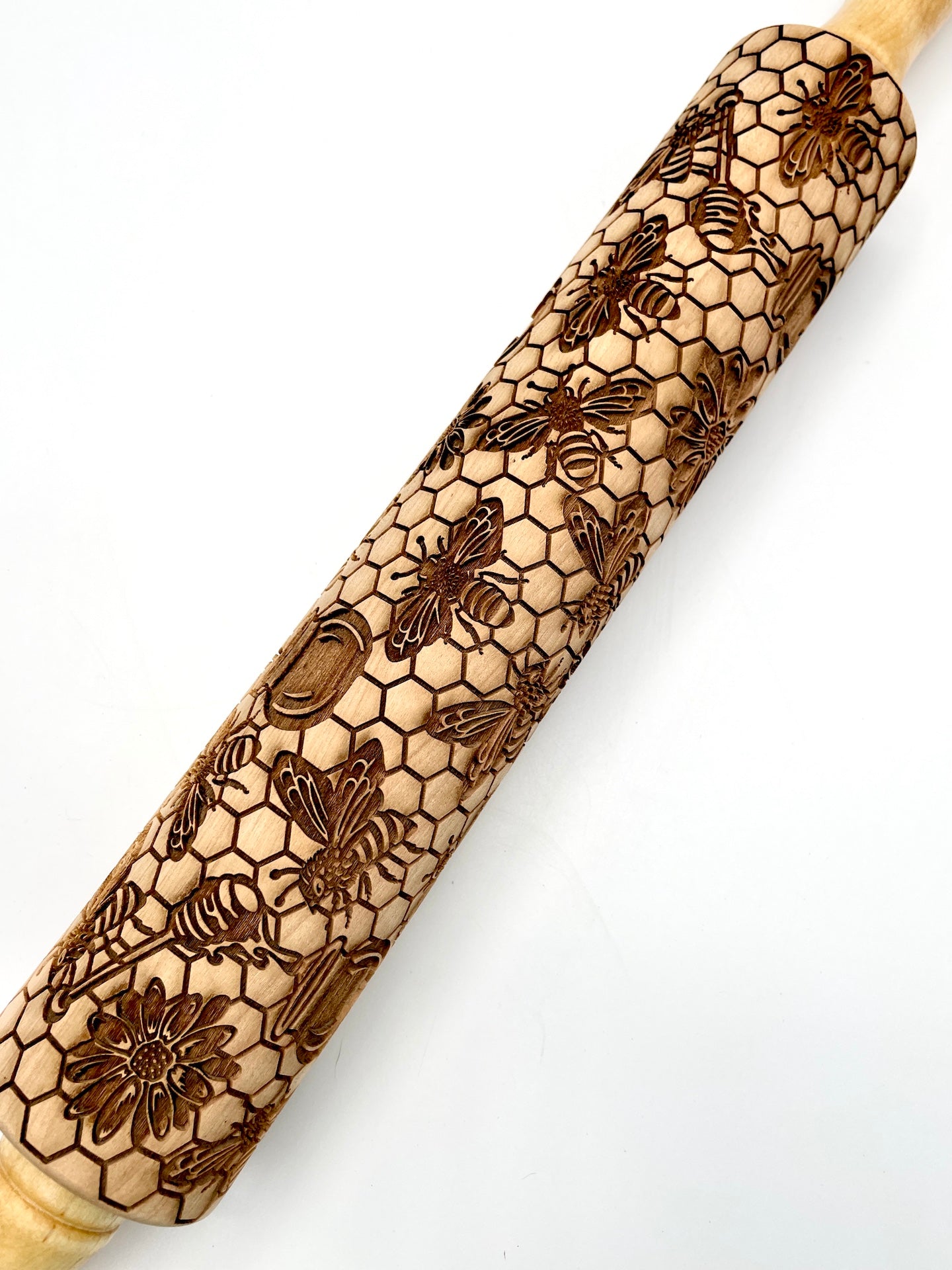 Honey Bees Textured Rolling Pin
