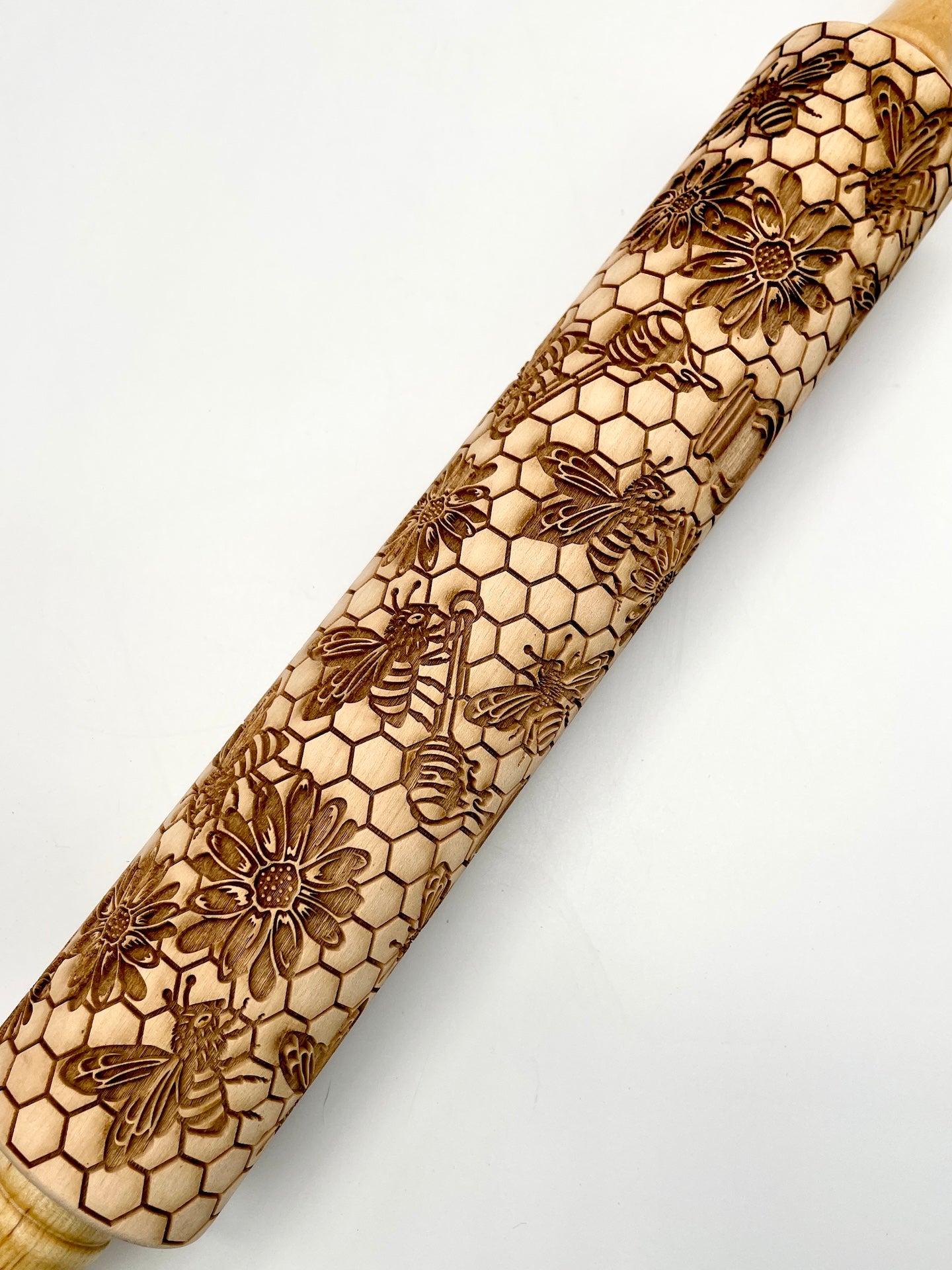 Honey Bees Textured Rolling Pin