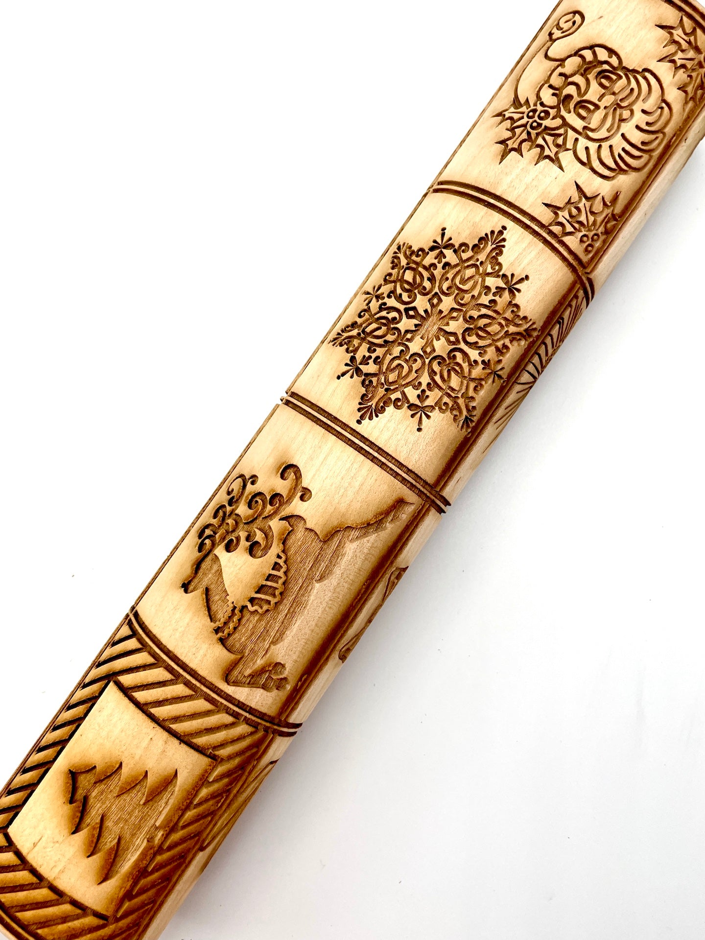 Christmas Textured Rolling Pin