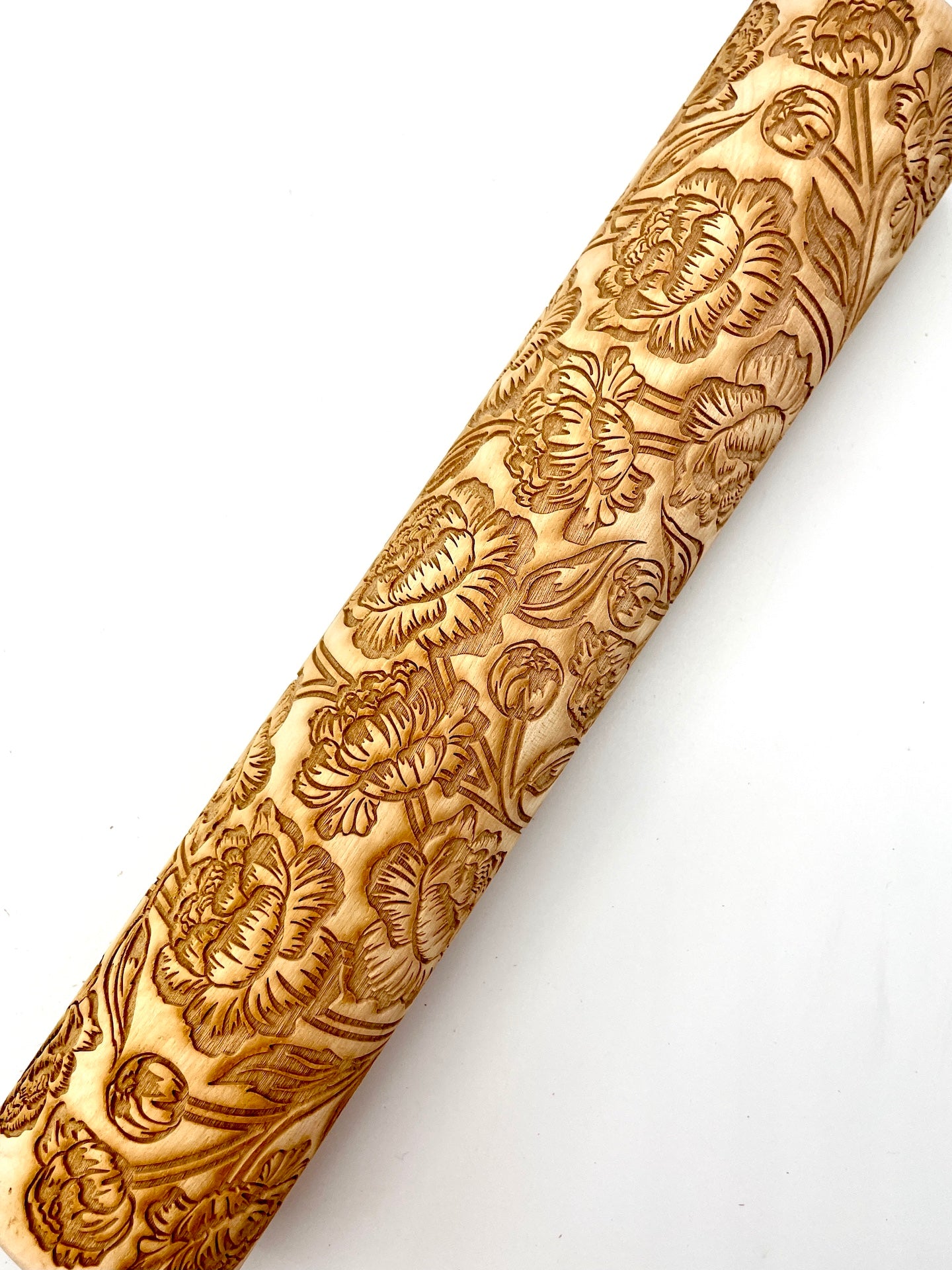 Peonies Textured Rolling Pin