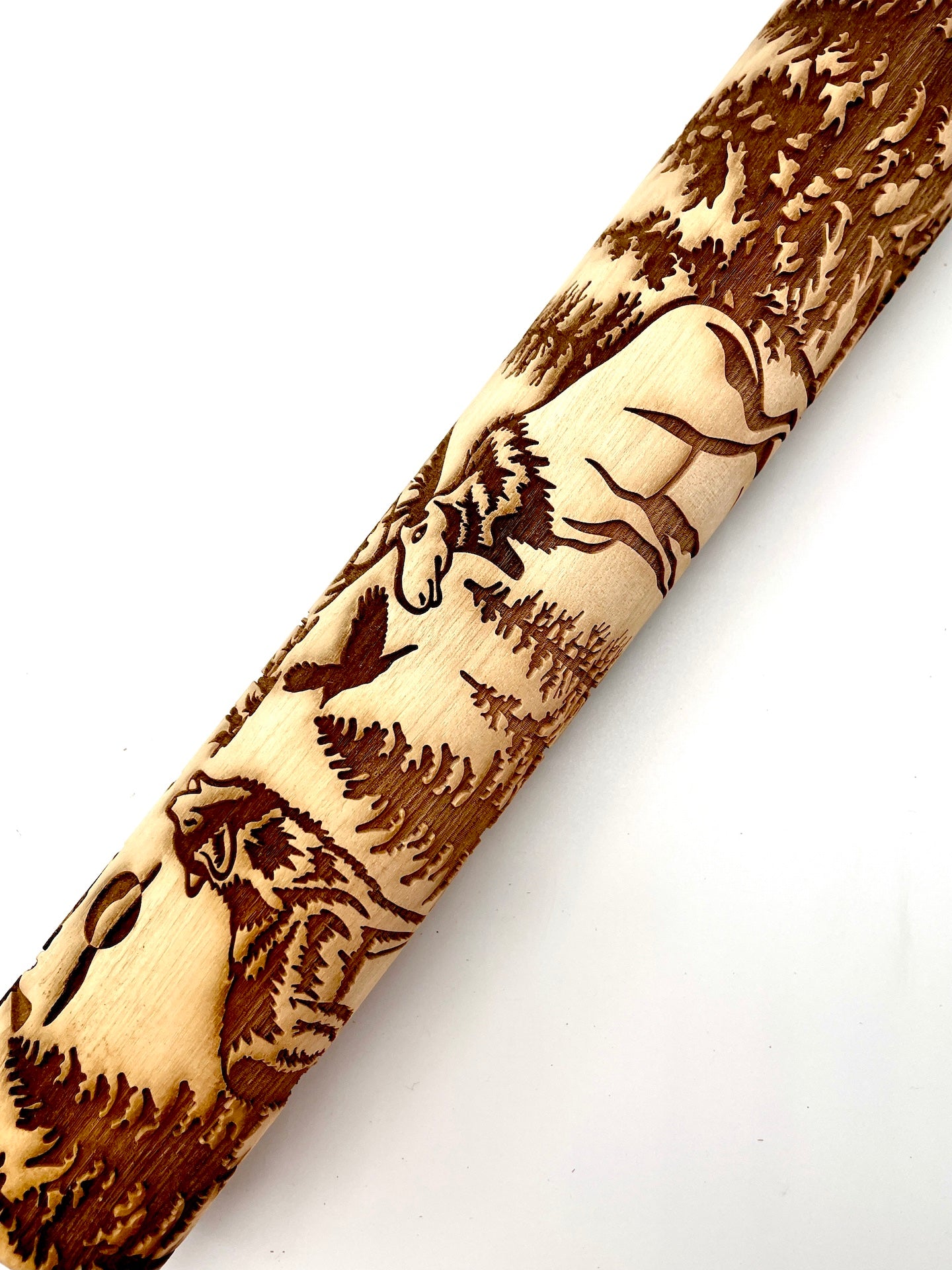 Wildlife Textured Rolling Pin