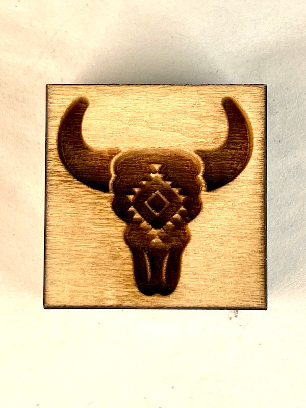 Southwest Collection- Buffalo Skull- Stamp