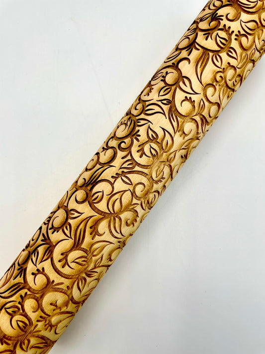 Leaves & Vines Textured Rolling Pin