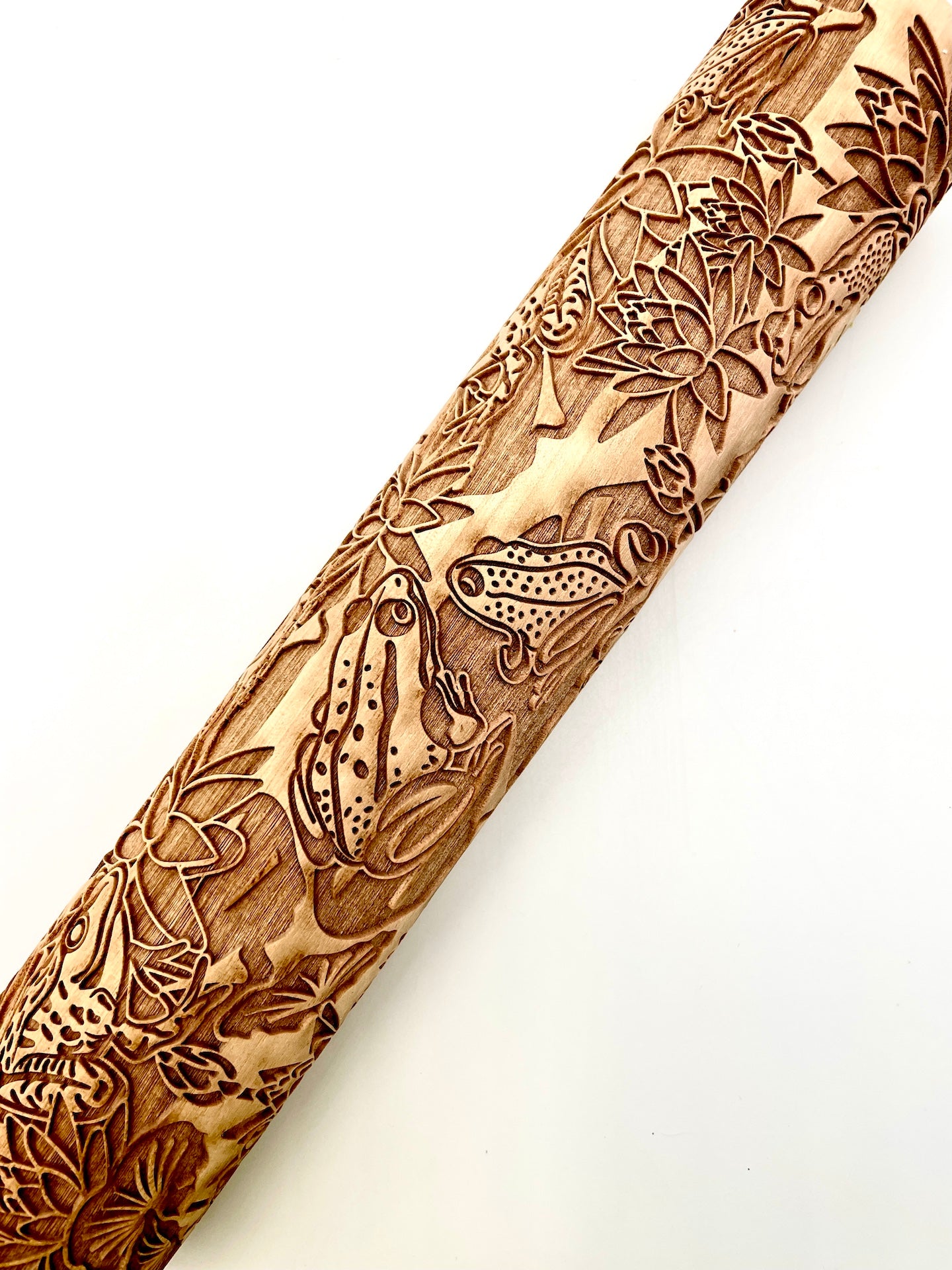 Frogs & Lily Pads Textured Rolling Pin