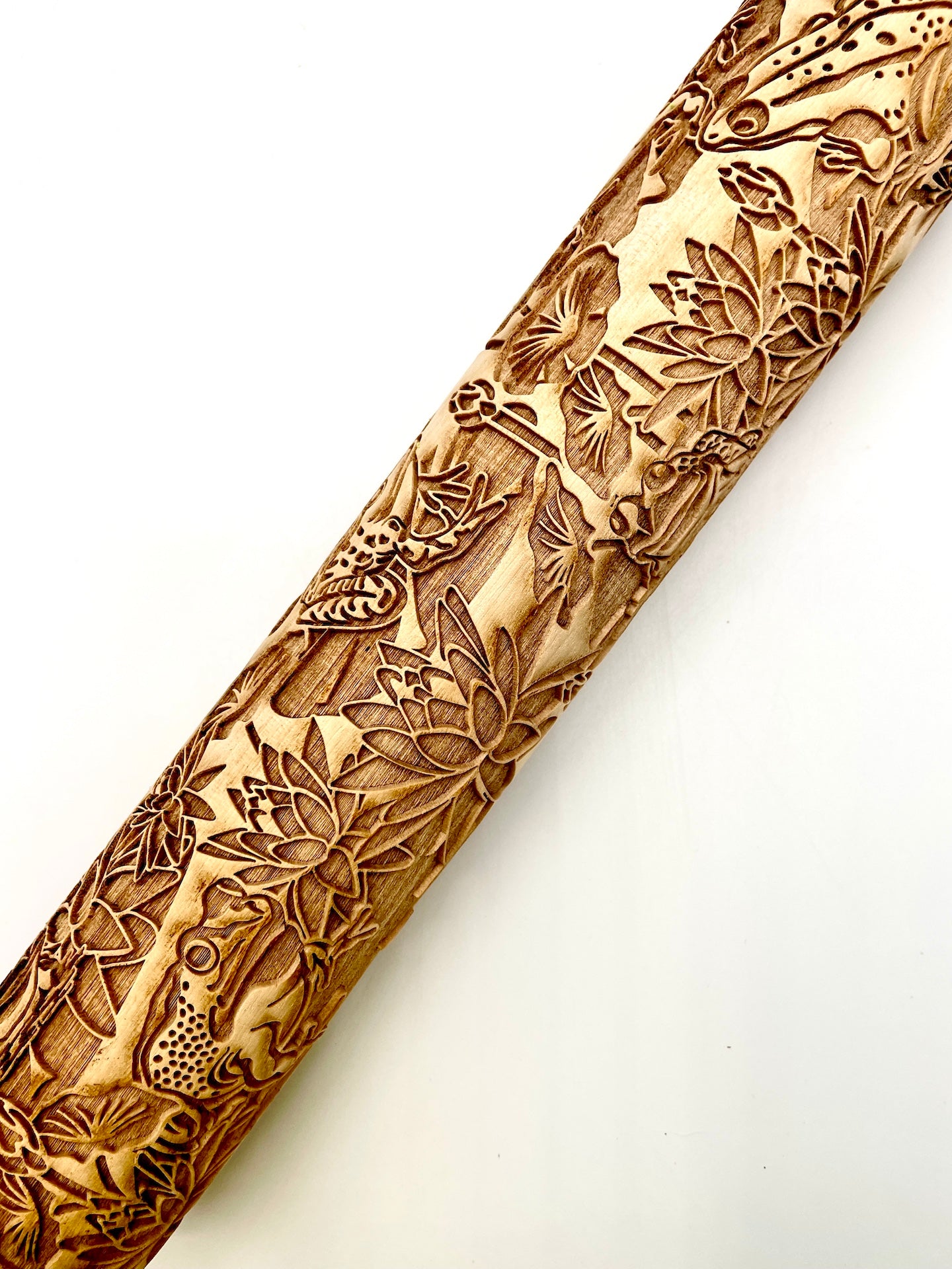 Frogs & Lily Pads Textured Rolling Pin