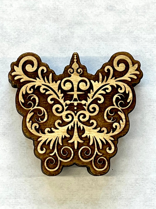 Fleur De Lis Butterfly - Stamp