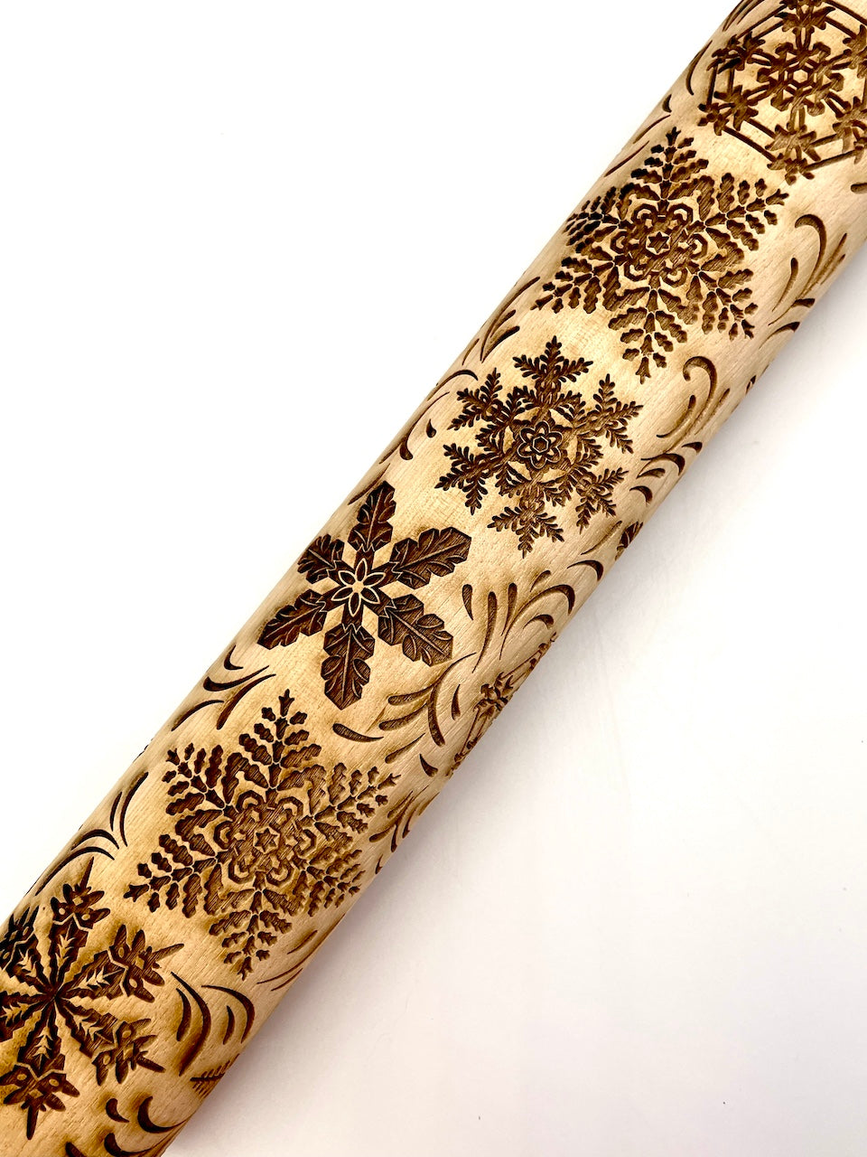Snowflakes Textured Rolling Pin